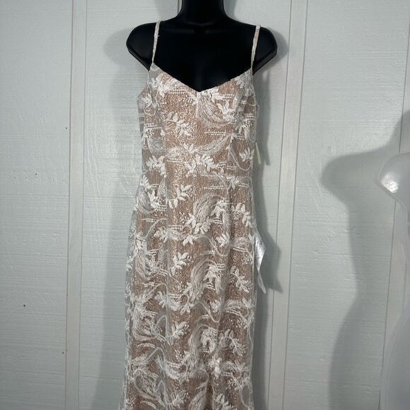 Dress the Population Women’s Giovanna Lace Spaghetti Strap Dress Size Medium NWT - Picture 6 of 13